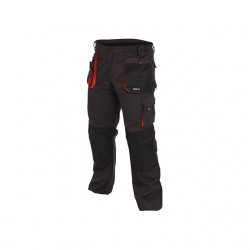 YT-80147 YATO Pantaloni de lucru, marime M, 9 buzunare, culoare negru.