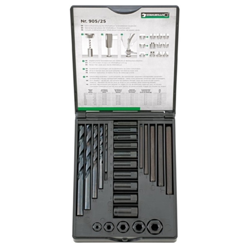 SW96713025 STAHLWILLE Set extractoare suruburi M5-M16, 25 piese