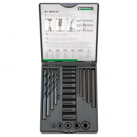 SW96713025 STAHLWILLE Set extractoare suruburi M5-M16, 25 piese