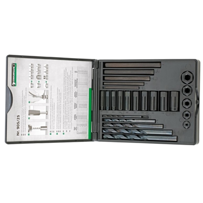 SW96713025 STAHLWILLE Set extractoare suruburi M5-M16, 25 piese