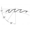 5110300 1300303600 PILANA Disc circular neplacat 300x3.0x30 mm, lemn.