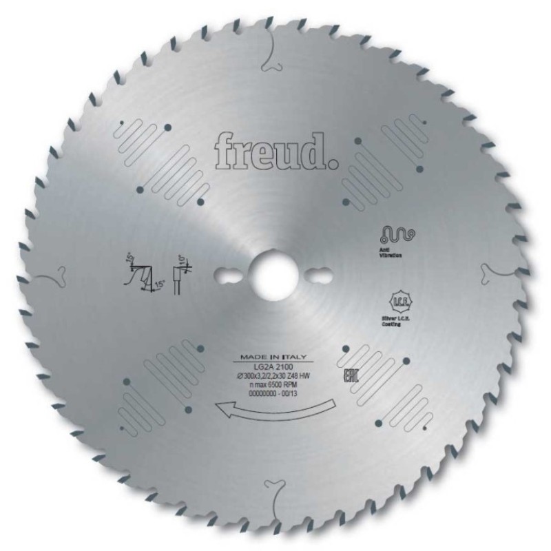LG2A 2100 FREUD Disc circular placat CMS, 300x3.2/2.2x30 mm, 48 dinti.
