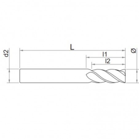 82366511000 TIVOLY Freza CMS integral Z1,10x72mm,prindere cilindrica.