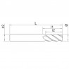 82366511000 TIVOLY Freza CMS integral Z1,10x72mm,prindere cilindrica.