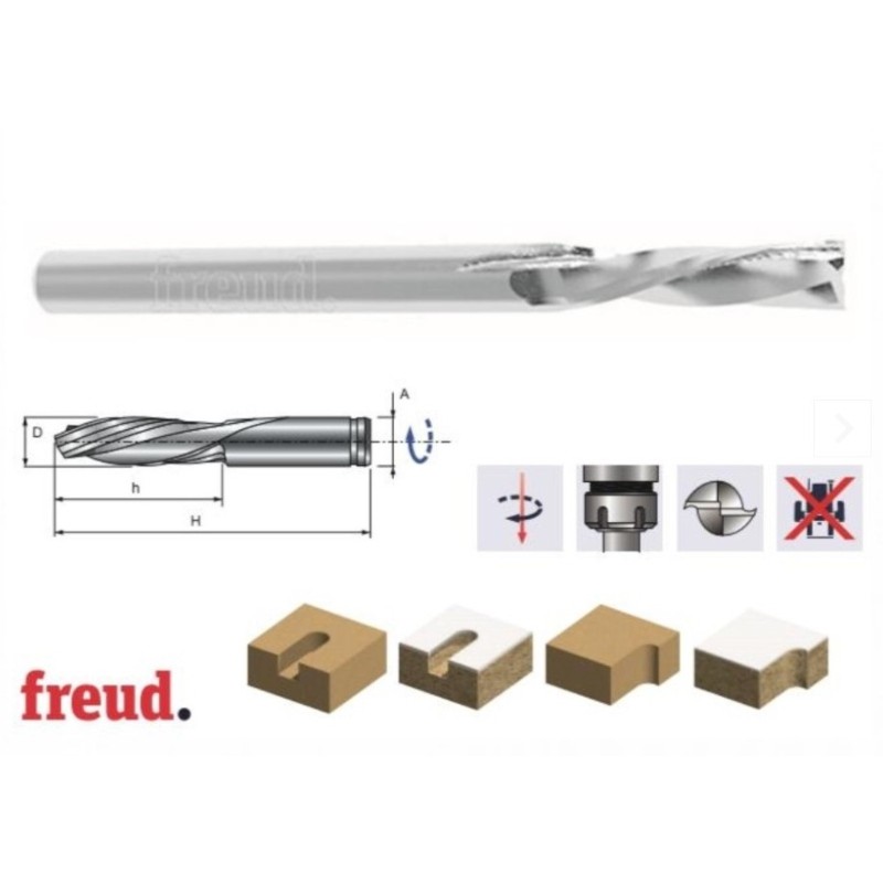SCH2DFN155R FREUD Freza 7 mm, prindere 8 mm, lungime activa 32 mm.