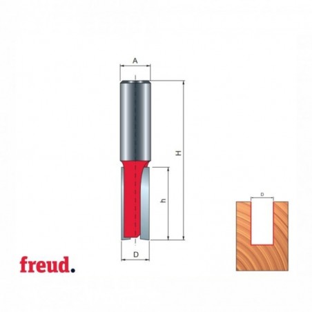 04-15708P FREUD Freza 22 mm, cilindrico frontala, diametru coada 8 mm.