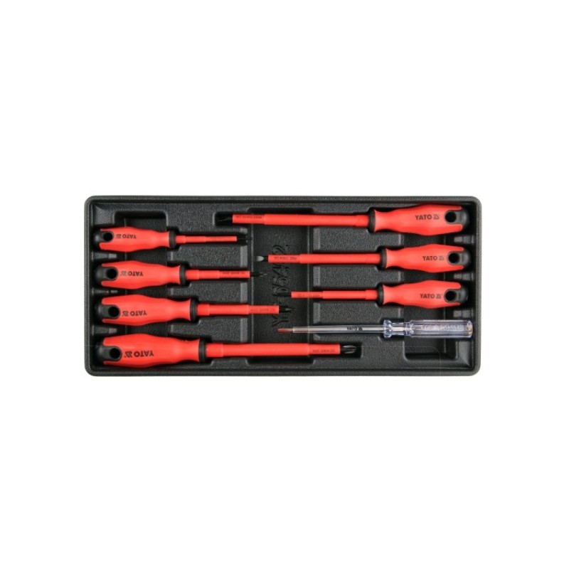 YT-55462 YATO Set 8 surubelnite izolate 1000 V, insertie dulap scule