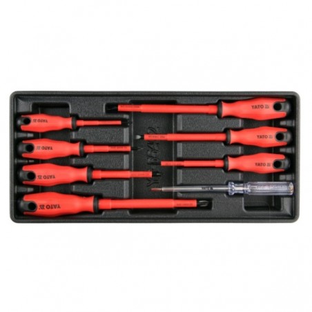 YT-55462 YATO Set 8 surubelnite izolate 1000 V, insertie dulap scule