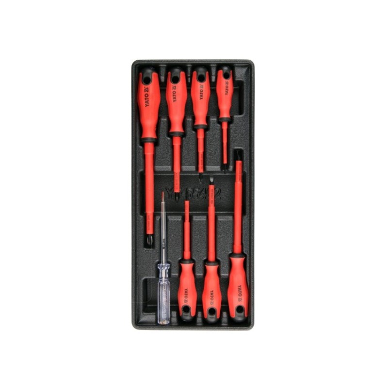 YT-55462 YATO Set 8 surubelnite izolate 1000 V, insertie dulap scule