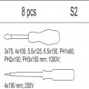 YT-55462 YATO Set 8 surubelnite izolate 1000 V, insertie dulap scule