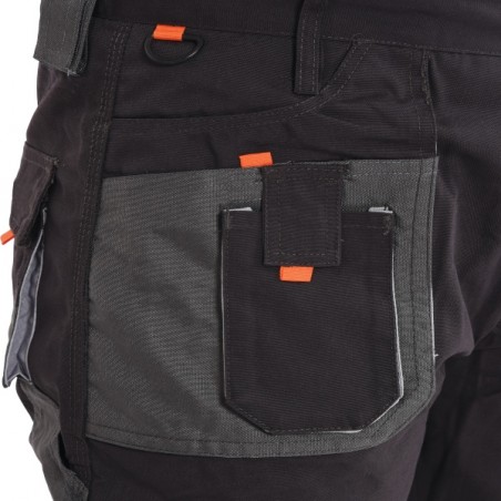 YT-80183 YATO Pantaloni de lucru, marime M, culoare negru, 9 buzunare.