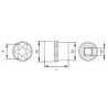 YT-05246 YATO Cheie tubulara TORX 11 mm, prindere patrat interior 1/2"