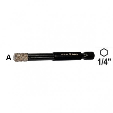 YT-60402 YATO Burghiu diamantat 8 mm, hexagon 1/4", pentru ceramica.
