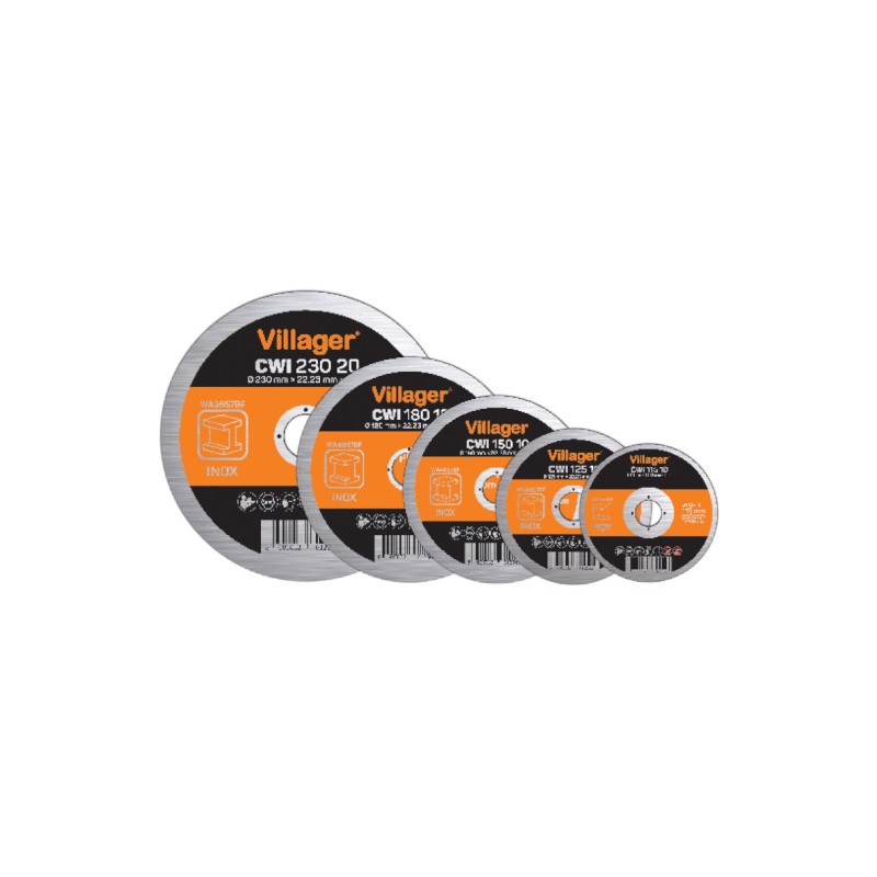 059033 VILLAGER Disc de taiere pentru otel inoxidabil, 150x22.23mm