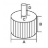 YT-83376 YATO Perie abraziva circulara tija 80x30x6mm,granulatie 150.