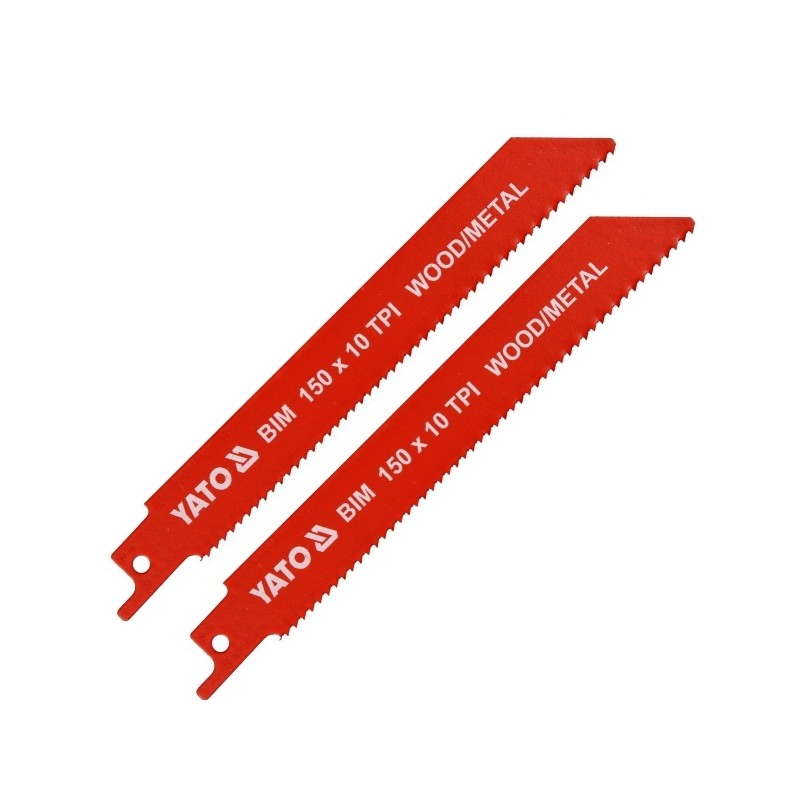YT-33930 YATO 2 lame fierastrau sabie, 150 mm, pas dinte 10 TPI.