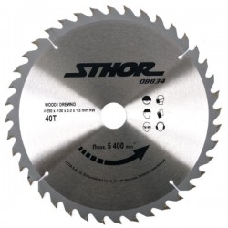 08837 STHOR Disc circular 300 x 3 x 30, 40T, pentru lemn.