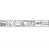 08837 STHOR Disc circular 300 x 3 x 30, 40T, pentru lemn.