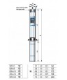 Pompe submersibile de 4" 4SR4m Pedrollo