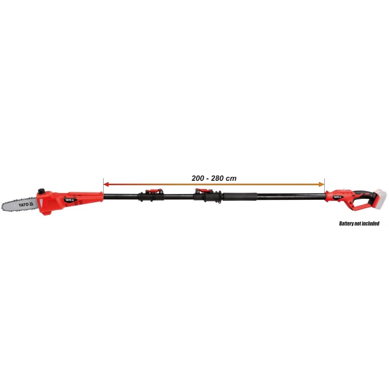 YT-82837 YATO Fierastrau telescopic, compatibil acumulator Li-Ion 18V
