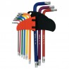 YT-05633 YATO Set 9 chei TORX T10-T50, tip L, colorate.