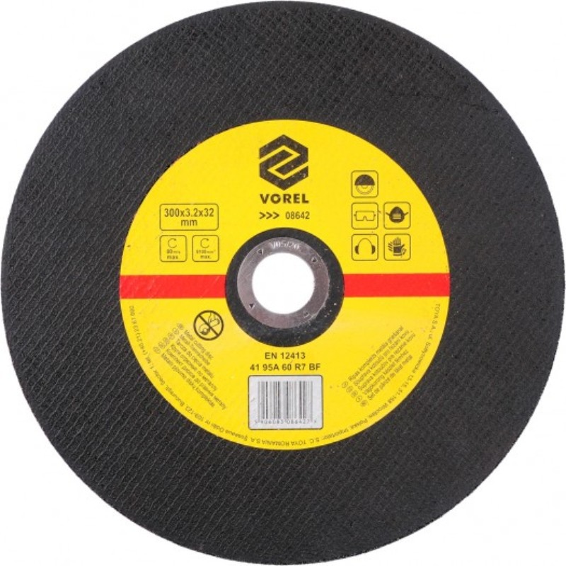 08642 VOREL Disc pentru metal, 300 x 3.2 x 32 mm.