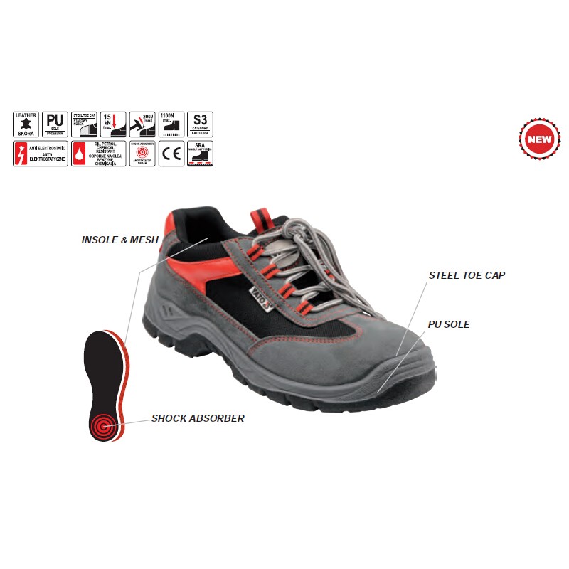 Pantof de lucru Yato YT-80588 Marimea 44.