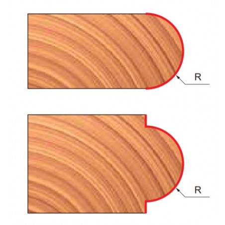 82-10608P FREUD Freza profilata 1/2 concav, diametru taiere 25.4 mm.