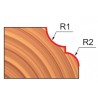 38-60208P FREUD Freza lemn 28.6 mm, concav convex, coada 8 mm.