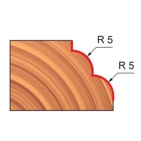 38-90008P FREUD Freza 32.7 mm,profilata concav,rulment copier inferior