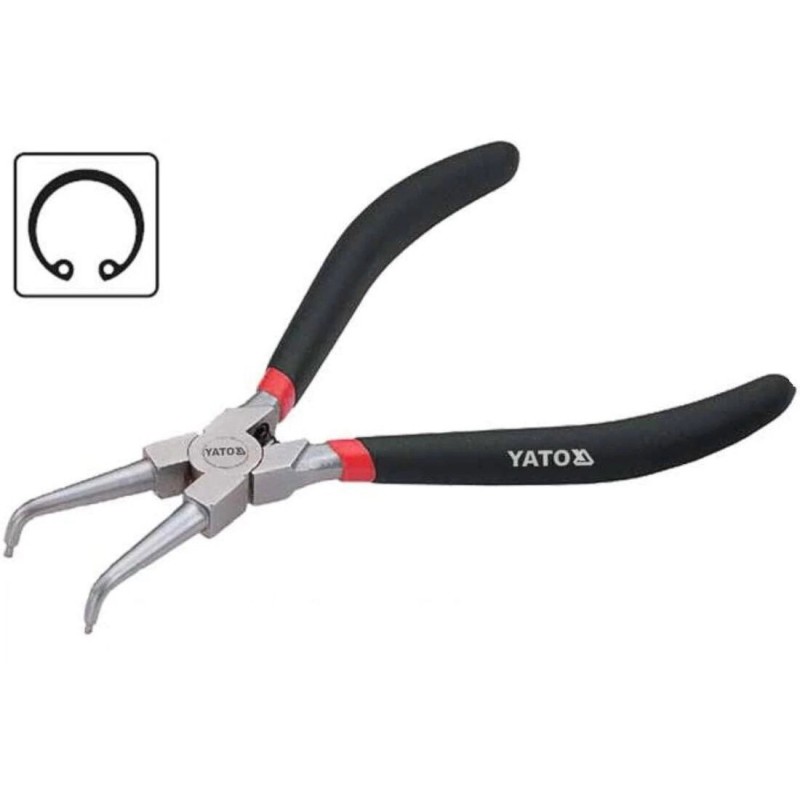 YT-2147 Cleste pentru inele de siguranta seger interior cu varf curbat YATO 200mm