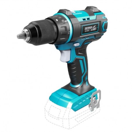 DED7041 DEDRA Bormasina cu 2 acumulatori Li-Ion 4Ah si incarcator 60W