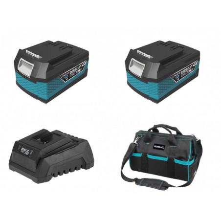DED7041 DEDRA Bormasina cu 2 acumulatori Li-Ion 4Ah si incarcator 60W