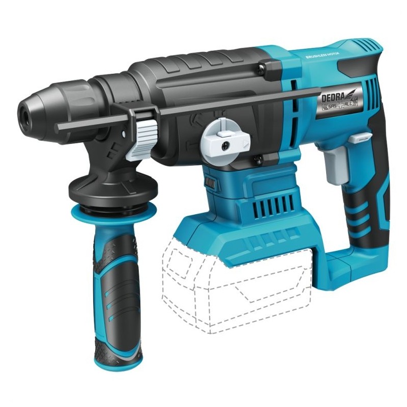 DED7149 DEDRA Ciocan rotopercutor, 2 acumulatori 4Ah, incarcator 125W