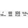 YT-5501 Malaxor SDS+ 100x600mm capacitate 10-20kg YATO