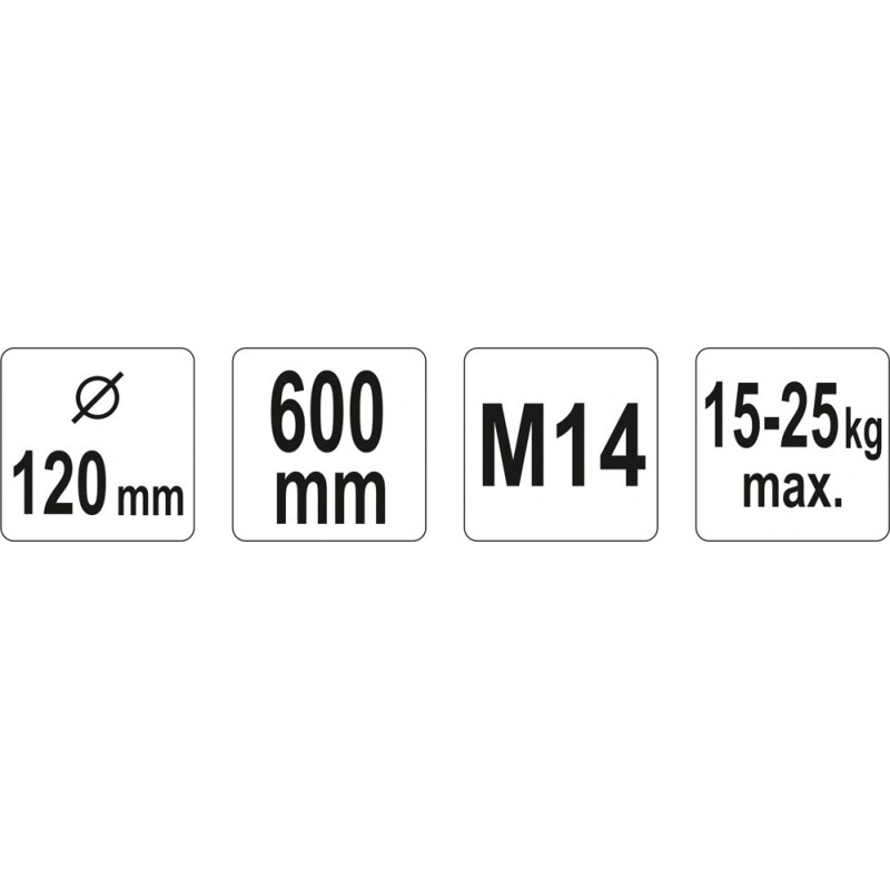 YT-5503 Malaxor spirala dubla cu prindere M14 120x600mm capacitate 15-25kg YATO