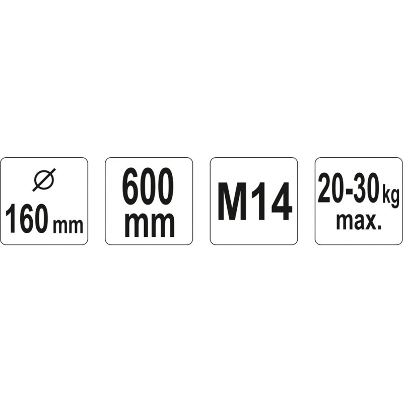 YT-5504 Malaxor spirala dubla cu prindere M14 160x600mm capacitate 20-30kg YATO