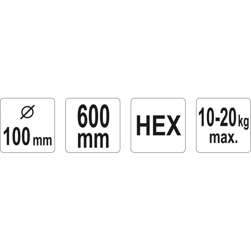 YT-5506 Malaxor SDS+ triplu 100 x 600mm YATO