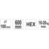 YT-5506 Malaxor SDS+ triplu 100 x 600mm YATO