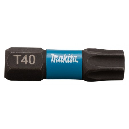 B-63703 MAKITA Set 2 biti Impact Black T40x25mm, prindere hexagon 1/4"