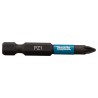 B-63747 MAKITA Set 2 biti Impact Black PZ1x50mm, prindere hexagon 1/4"