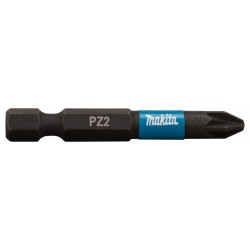 B-63753 MAKITA Set 2 biti Impact Black PZ2x50mm, prindere hexagon 1/4"