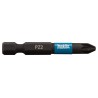 B-63753 MAKITA Set 2 biti Impact Black PZ2x50mm, prindere hexagon 1/4"