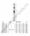 Pompe submersibile de 6" 6SR27 Pedrollo