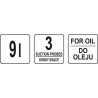 YT-07087 YATO Pompa manuala pentru extras ulei, 9 L