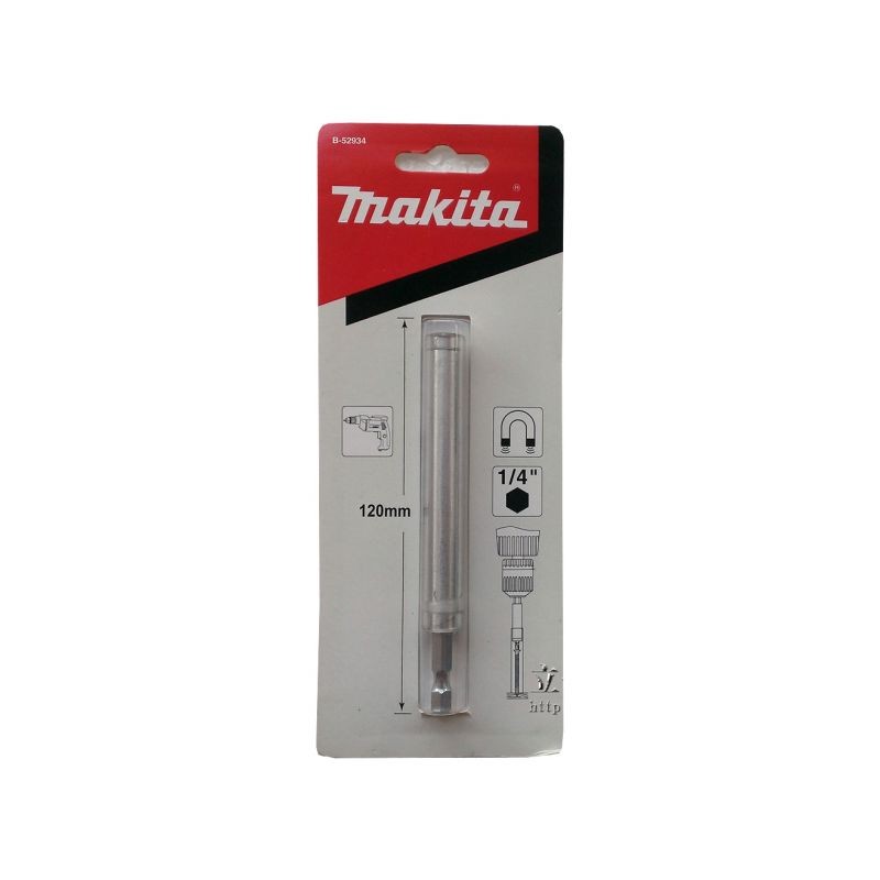 B-52934 MAKITA Suport bit magnetic 120mm, 1/4", pentru ghidare surub
