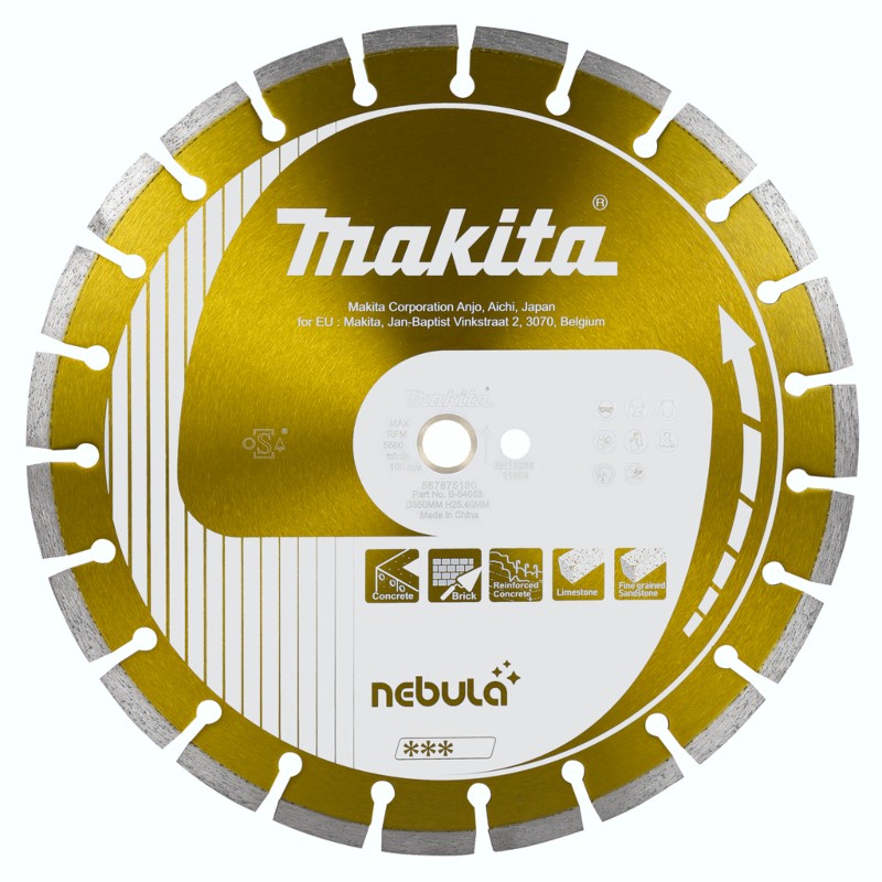 B-54053 MAKITA Disc diamantat segmentat pentru beton, 350x25.4x3mm