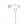 YT-05571 YATO Cheie imbus hexagonala 2.5 mm, cu maner tip T.