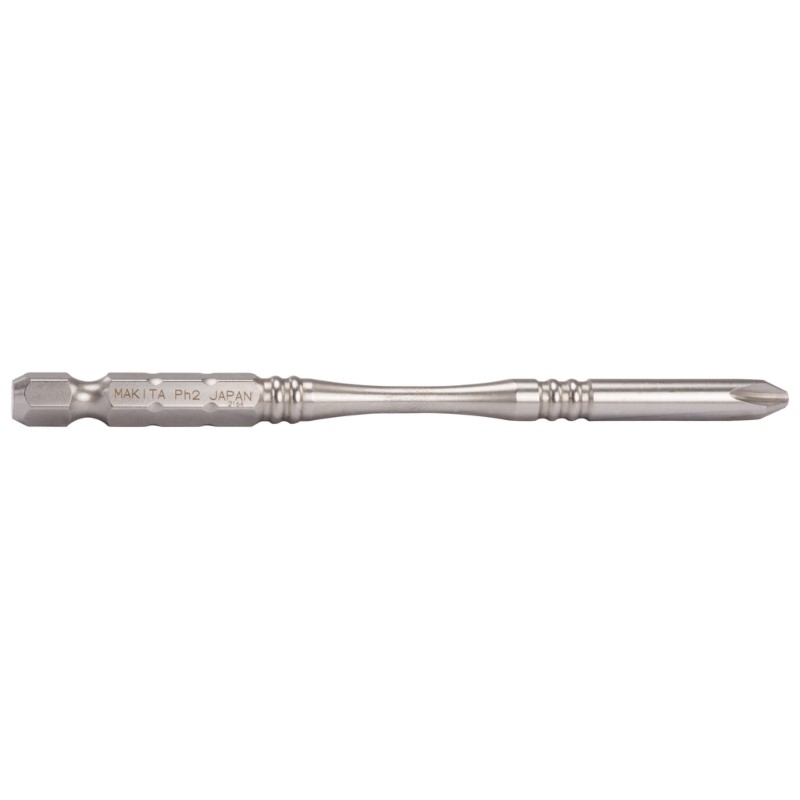 B-56948 MAKITA Bit Silver PH2 de torsiune, 100mm, heaxgon 1/4"