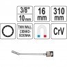 YT-08164 YATO Cheie tubulara bujii bihexagon 16mm, cu prelungitor 3/8"